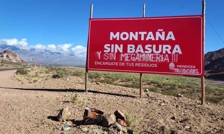 ¿Vandalismo o resistencia? Intervienen propaganda estatal para rechazar el avance del proyecto San Jorge