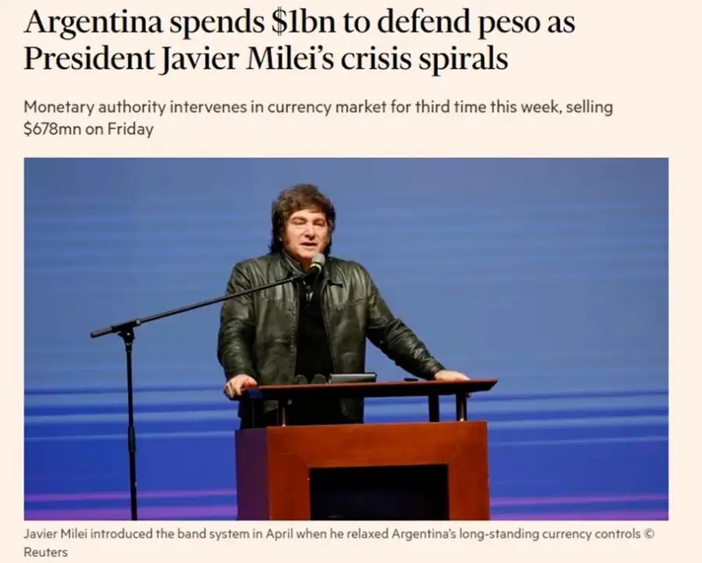 Financial Times dinamita el plan económico de Milei: “La estrategia es insostenible”