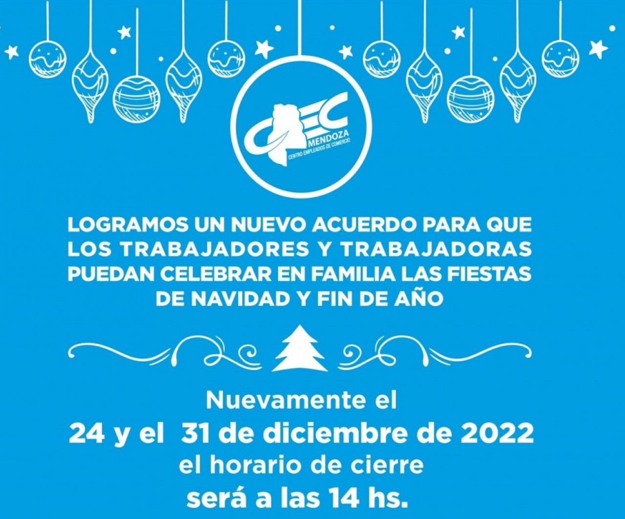 Así funcionará el comercio en estas fiestas